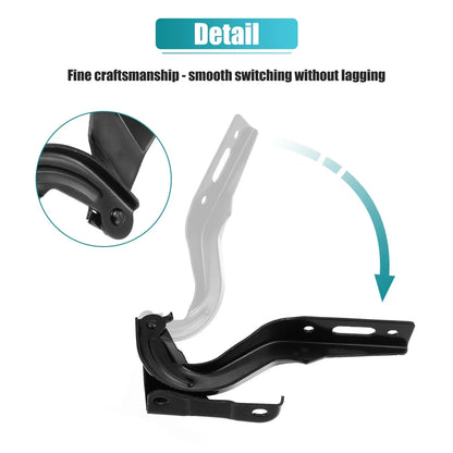 Hood Hinge 2 x Black for Honda (60120-SWA-000ZZ)