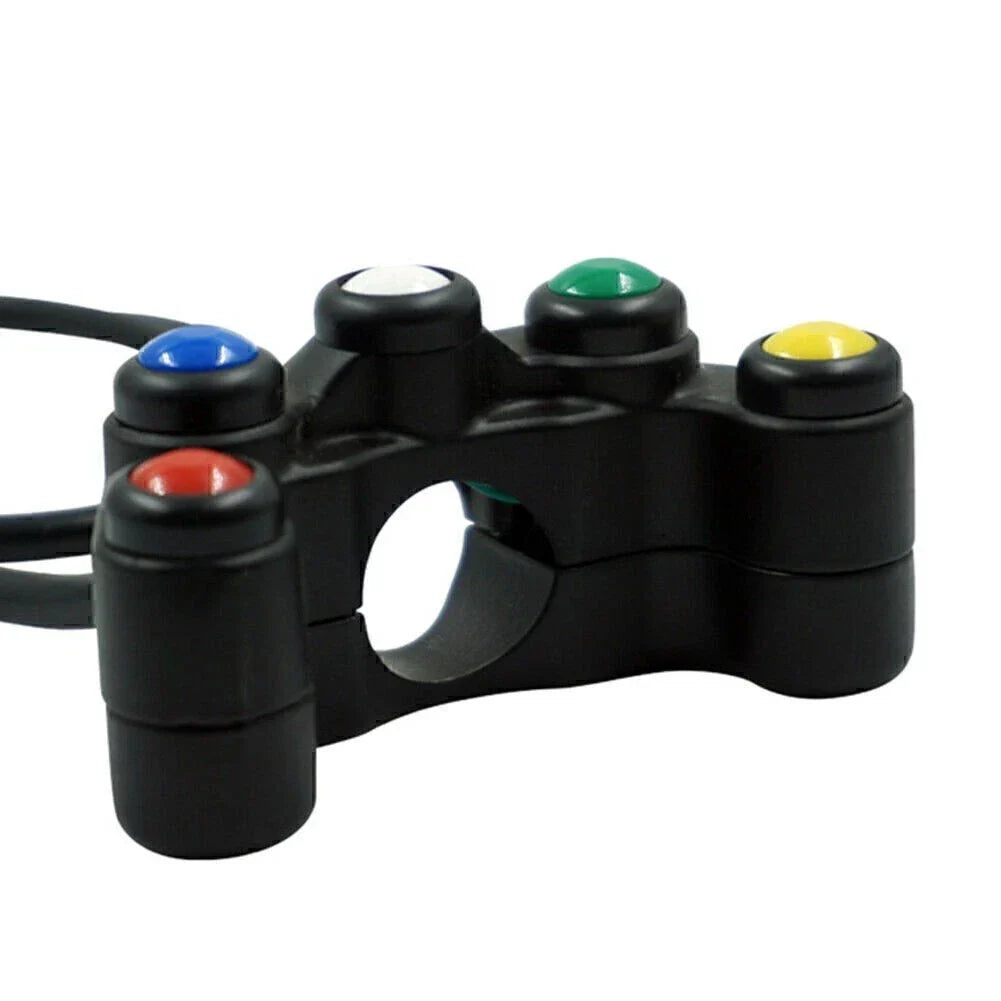 5 x Button Array Universal Handlebar Switch for Motorcycle (No Year Specified)