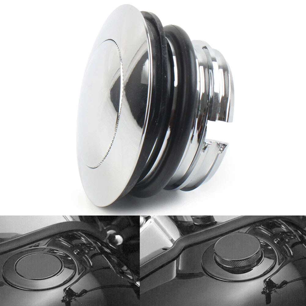 Left Hand Thread Fuel Tank Gas Cap Cover for Harley Motorcycle (1982-2017)