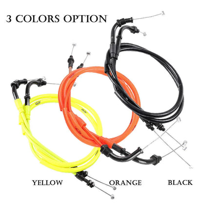 Throttle Cables for Honda CB1300 (2003-2016) Black/Orange/Yellow