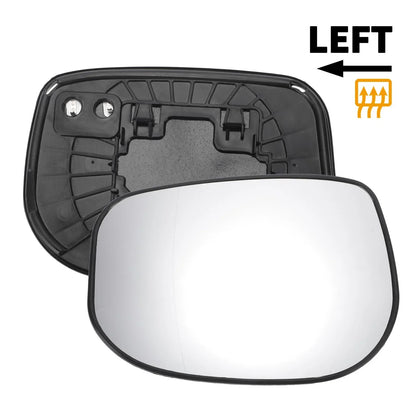 Left Side Heated White Mirror Glass for Honda Jazz (2002-2008)