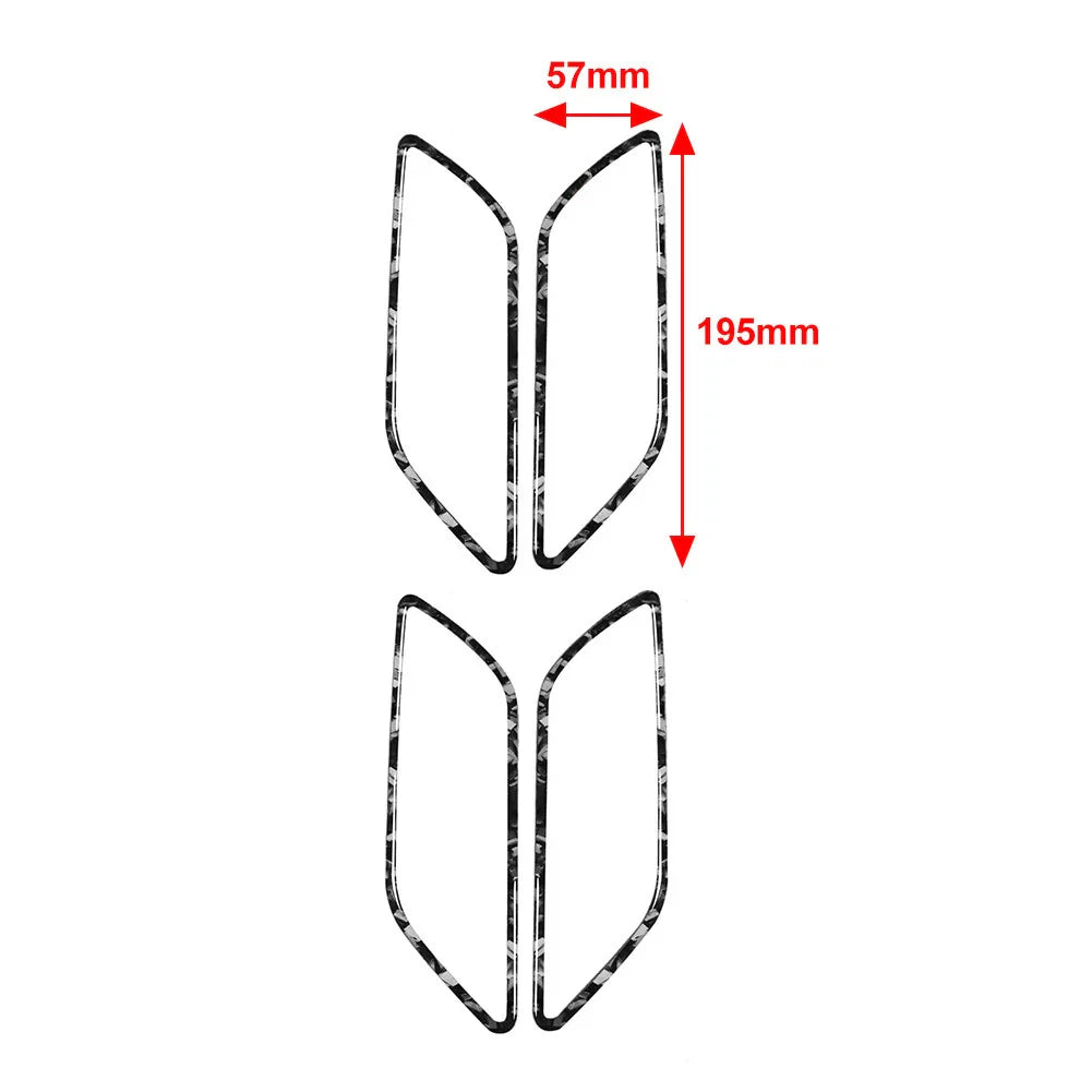 4 x Interior Door Handle Bowl Cover Trim for Audi A3 S3 RS3 (2013-2020)