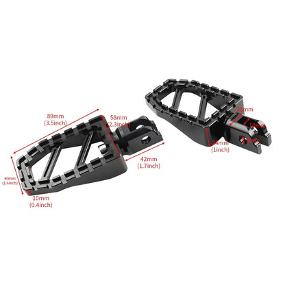 CNC Front Foot Pegs for Harley Softail Fat Boy Low Rider (2018-2023)