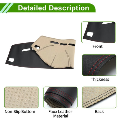 Dashboard Cover for BMW M3 (2009 - 2013) Dash Mat Carpet Black Red