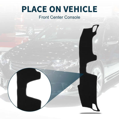Dashboard Cover Mat for Honda Accord 2024 Sun Protector Pad Black