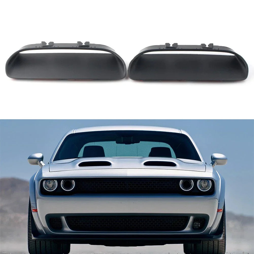 Hood Bezels Trim Black for Dodge Challenger Redeye (2019-2020)  Pieces