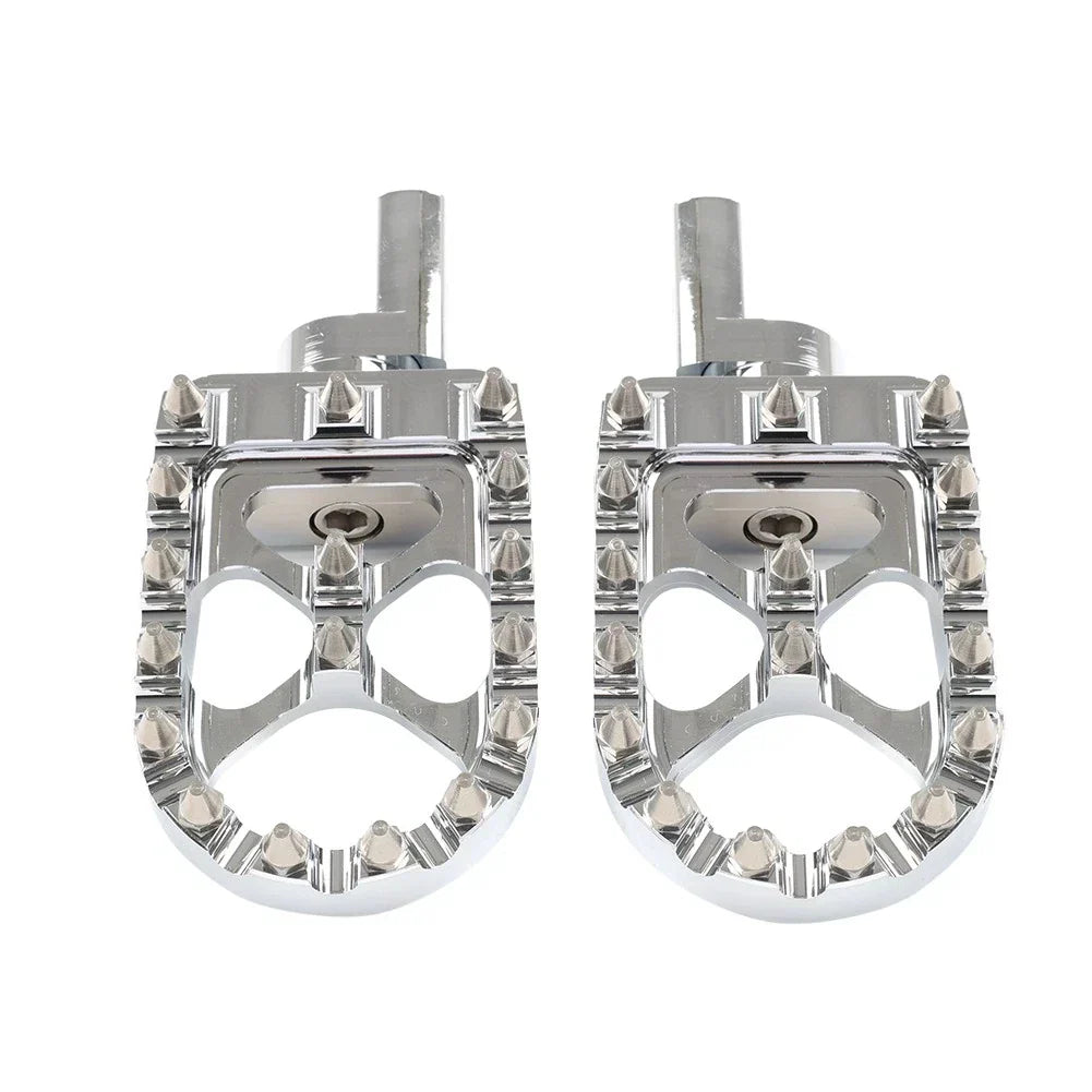 MX Style Foot Pegs for Harley Sportster XL1200 883 Chrome (2004-2023)