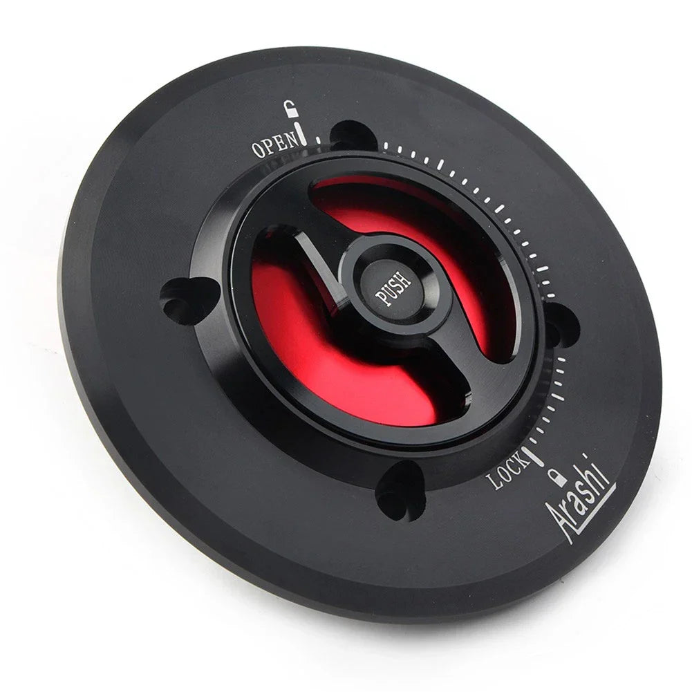 Red Keyless Oil Fuel Gas Tank Cap Cover for APRILIA RSV1000 RSV4 Tuono V4R