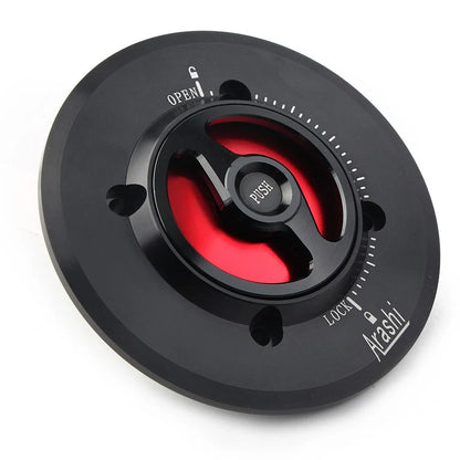 Red Keyless Oil Fuel Gas Tank Cap Cover for APRILIA RSV1000 RSV4 Tuono V4R