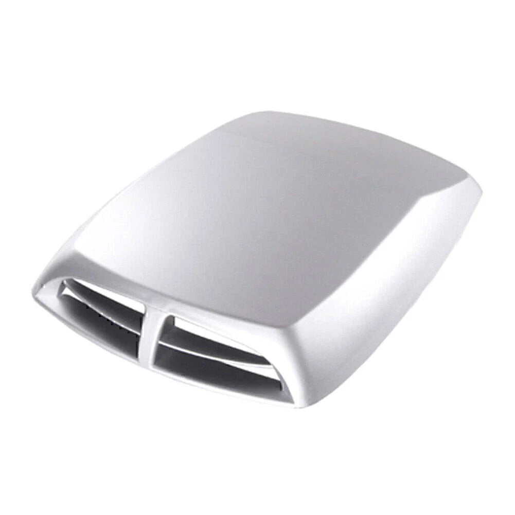 Silver Universal Car Decorative Air Flow Intake Hood Scoop Vent Cover