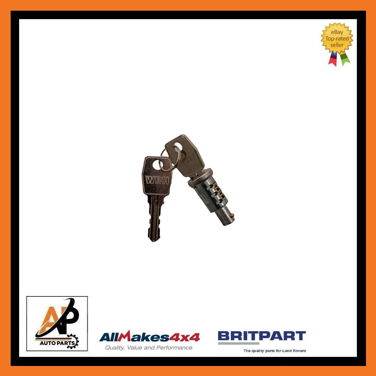 Door Lock Barrel Replacement with 2 Keys for Land Rover Defender 90 110 (1986–2002)