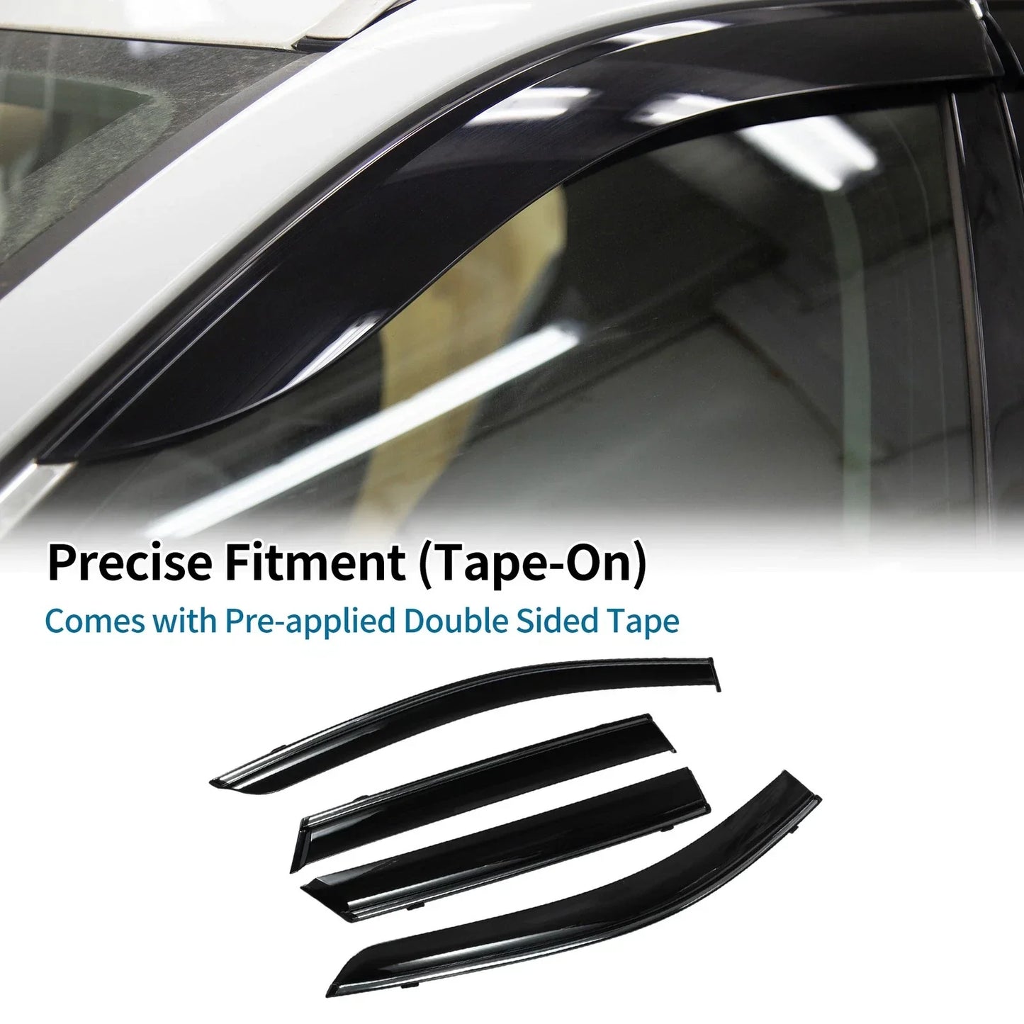 Window Deflectors for Hyundai Tucson Side Window Vent Visors Black 2021