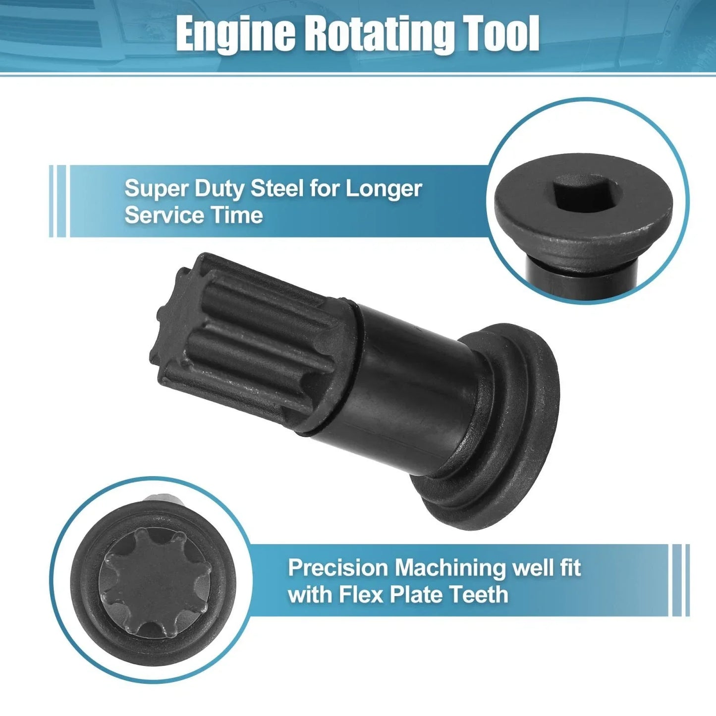 Engine Barring Rotating Tool for Dodge B/C Series Diesel Pickups