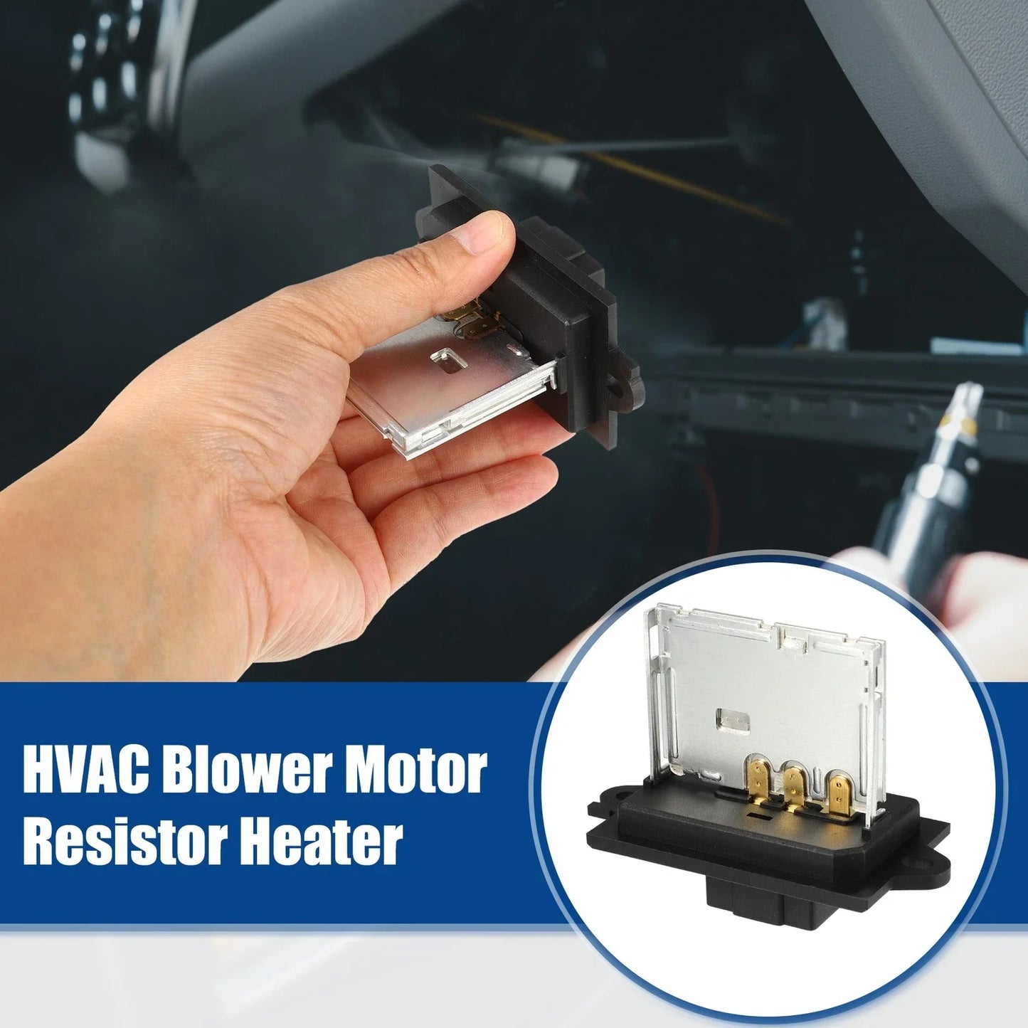 HVAC Blower Motor Resistor for Dodge Nitro 2007-2009 - Black