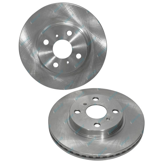 2 Front Disc Brake Rotors for Toyota Prius C NHP10R 1.5L 2012-2017
