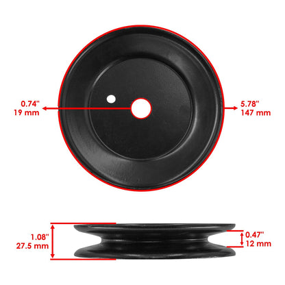 Deck Spindle Pulley Replacement for MTD ZT-2250 Z8400 ZT2250 (2011–2016)