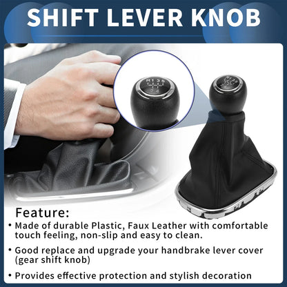 5 Speed Gear Shifter Knob & Cover for Chevrolet Cruze (2008-2015)
