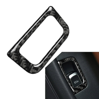 Carbon Fiber Rear Trunk Switch Button Frame Trim for Audi A6 A7 (2012-2018)