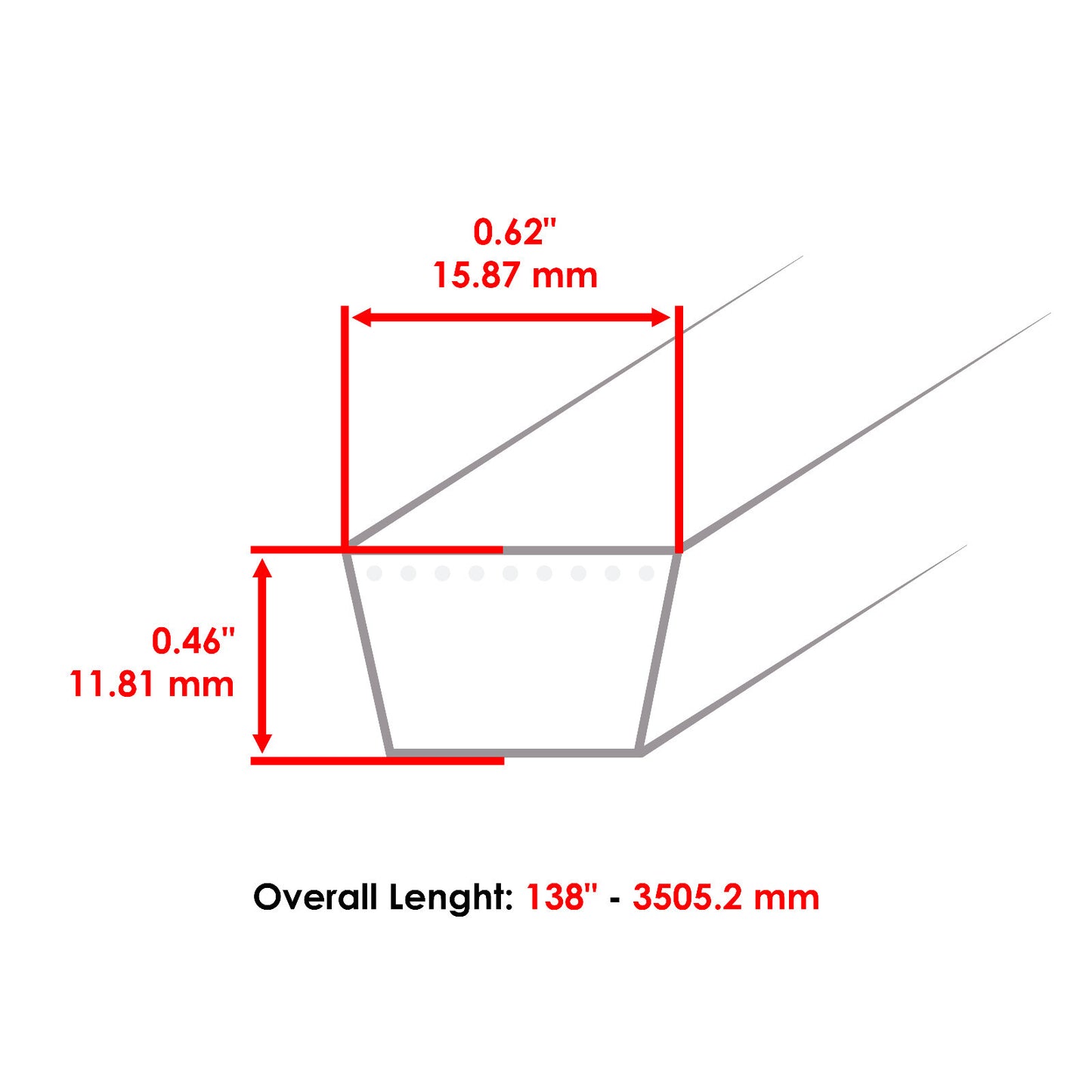 Deck Belt Replacement for MTD Cub Cadet SLTX1054 (2009–2011)