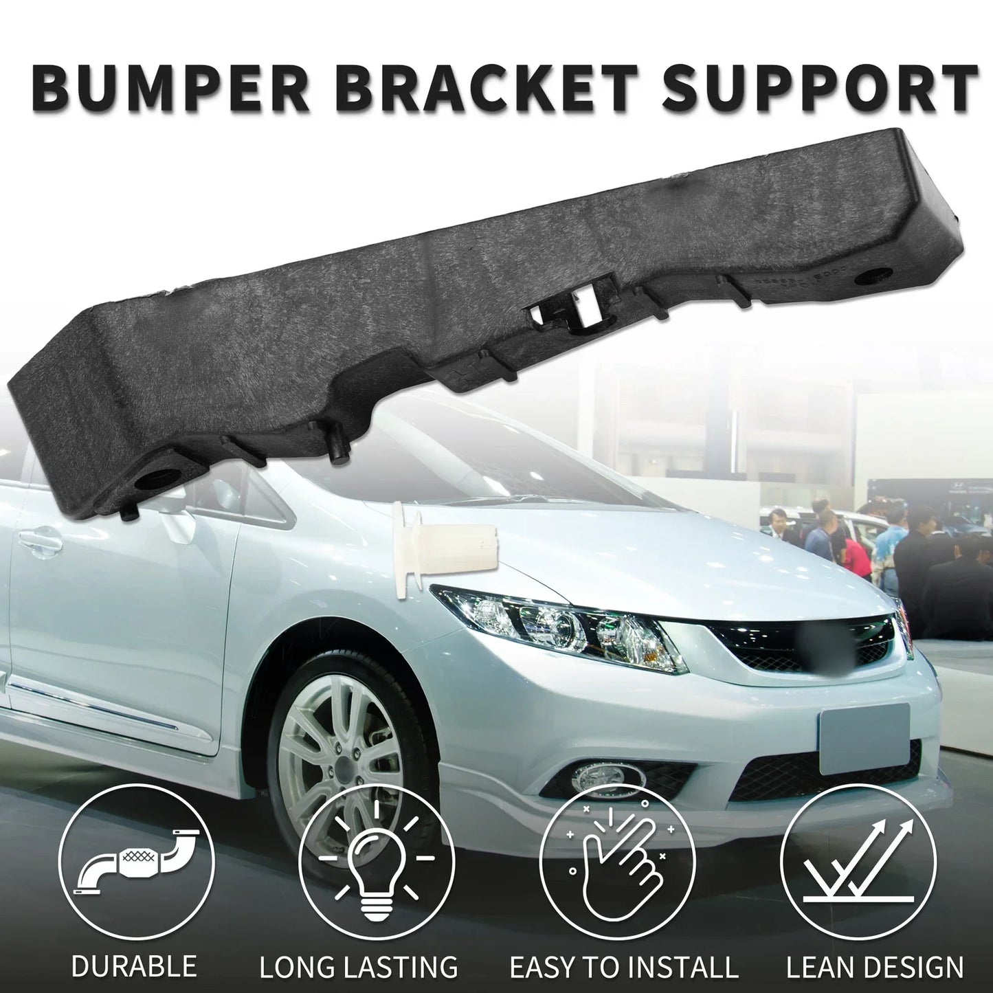 Right Front Bumper Retainer Bracket for Hyundai Accent (2006-2011)