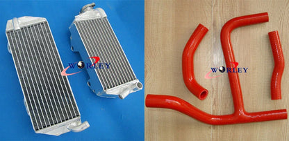 Aluminum Radiator + Blue Hose for Suzuki RMZ250 2010-2012 (2010-2012)