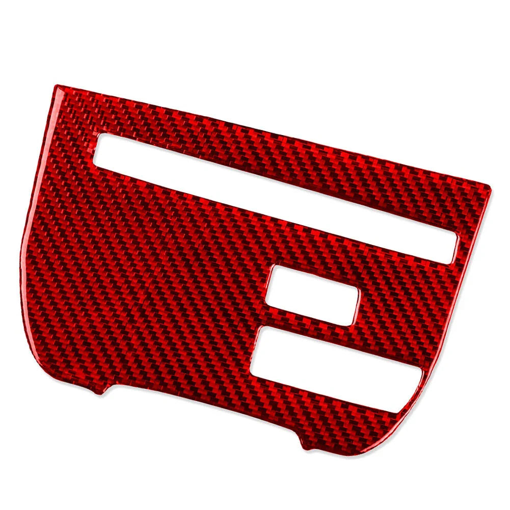 Carbon Fiber Red Central Console CD Panel Cover Trim for Nissan GTR R35 (08-16)