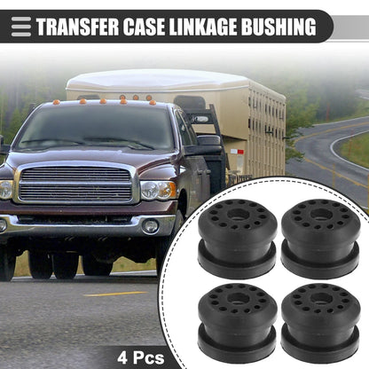 Transfer Case Linkage Bushing for Dodge Ram Rubber Black 4 x Pieces
