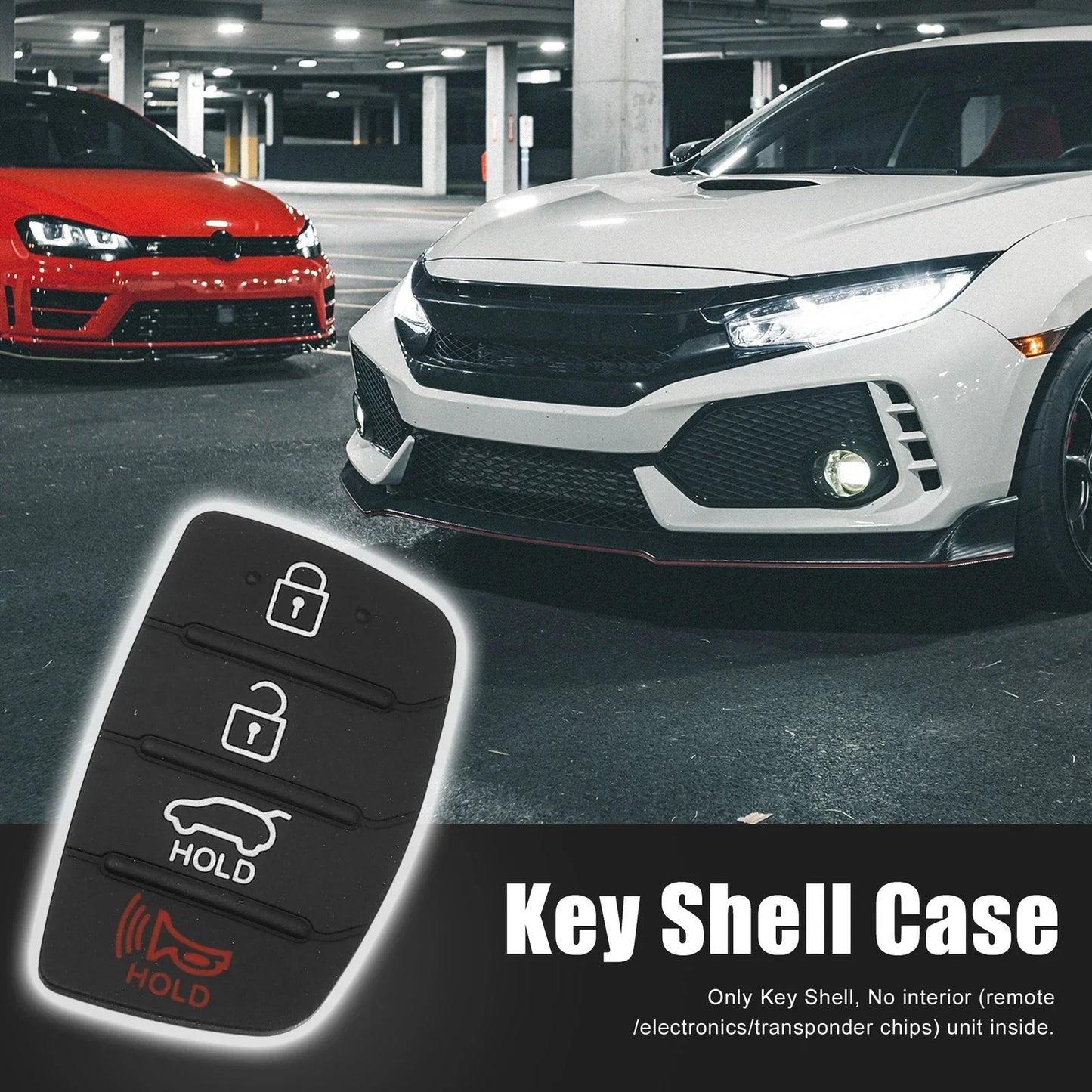 4 Button Car Remote Fob Case Cover for Hyundai