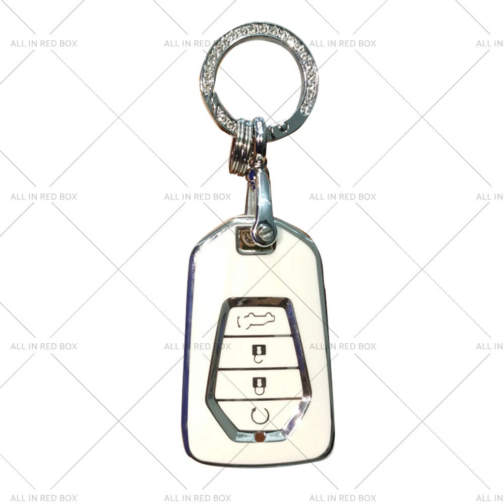TPU Key Fob Cover for Isuzu D-MAX MU-X MUX 4 Button (2012-2023)