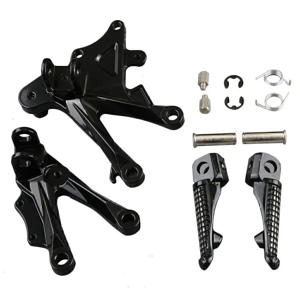 Front Footpegs L&R Brackets for KAWASAKI Ninja ZX10R (2006-2010)
