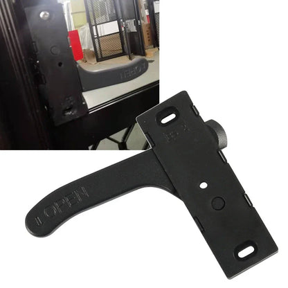 Right Hand RV Screen Door Latch Handle for Camper - Black Universal