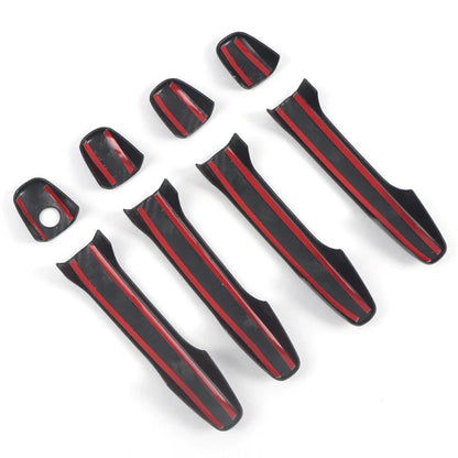 Carbon Fiber Look Door Handle Cover Trim for Subaru WRX STi (2015-2021)