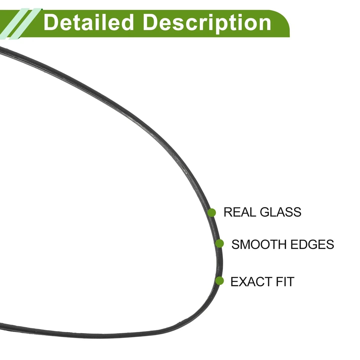 Right Side Mirror Glass Replacement for Hyundai Accent (2005-2009)