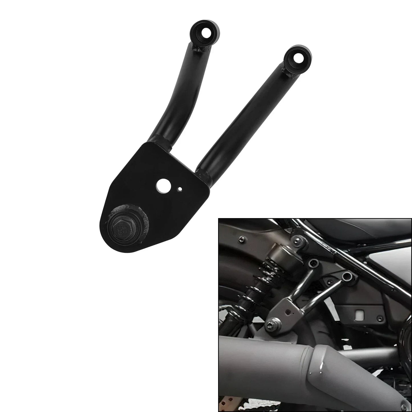 Rear Right Side Foot Step Holder for Honda Rebel 300 CMX300 CMX500 (2017-2025)