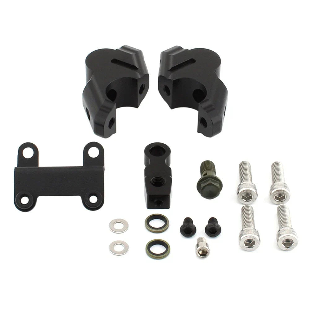 Handlebar Riser with Brake Hose Extension for Yamaha MT-07 (2014-2023)