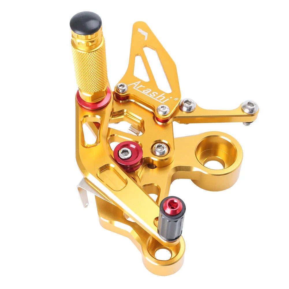 Gold Adjustable Rearset Footpegs for Yamaha MT-09 FZ-09 (2014-2017)