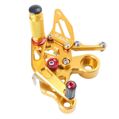 Gold Adjustable Rearset Footpegs for Yamaha MT-09 FZ-09 (2014-2017)
