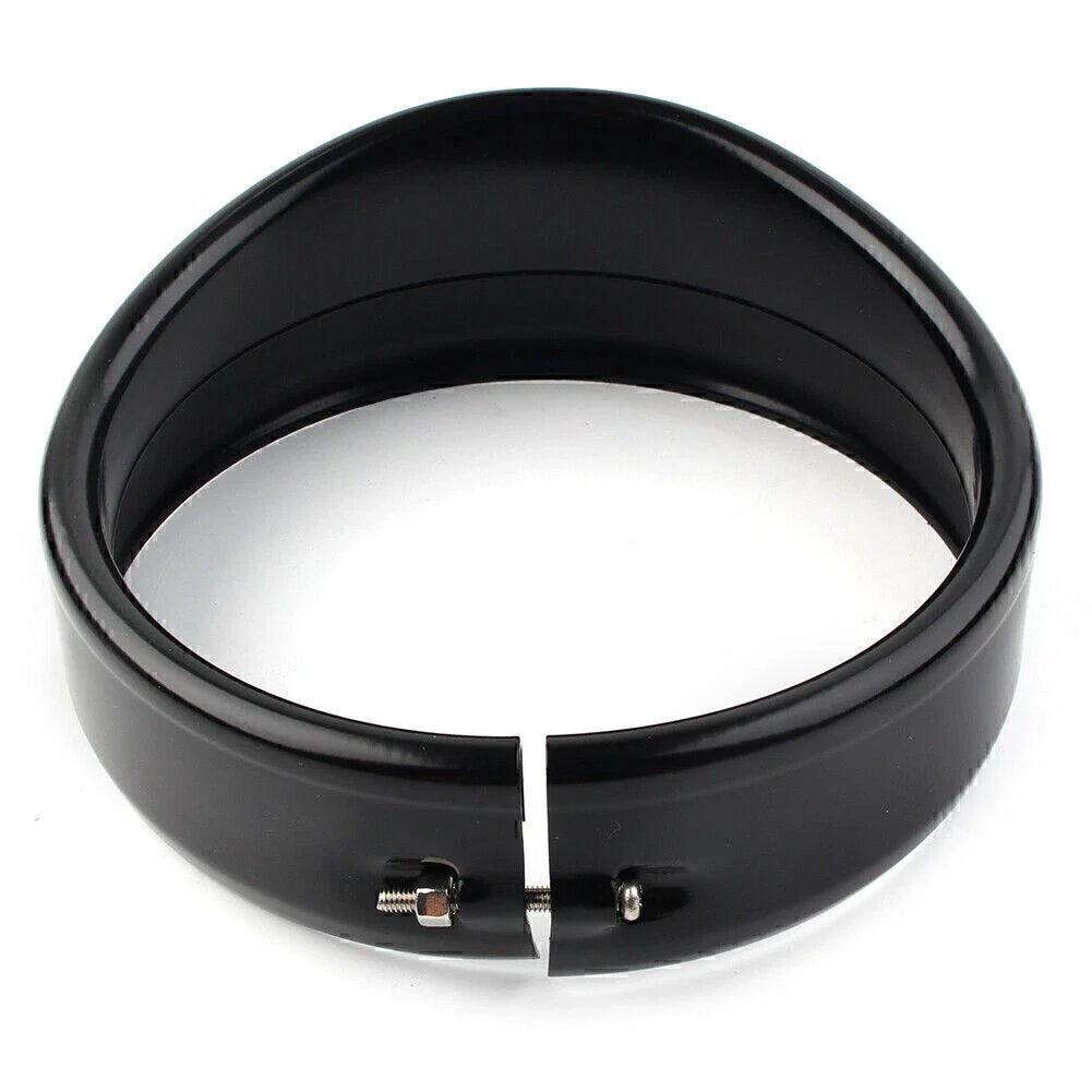 5.75" Headlight Trim Ring Visor for Harley Dyna Street Bob (1994-2020)