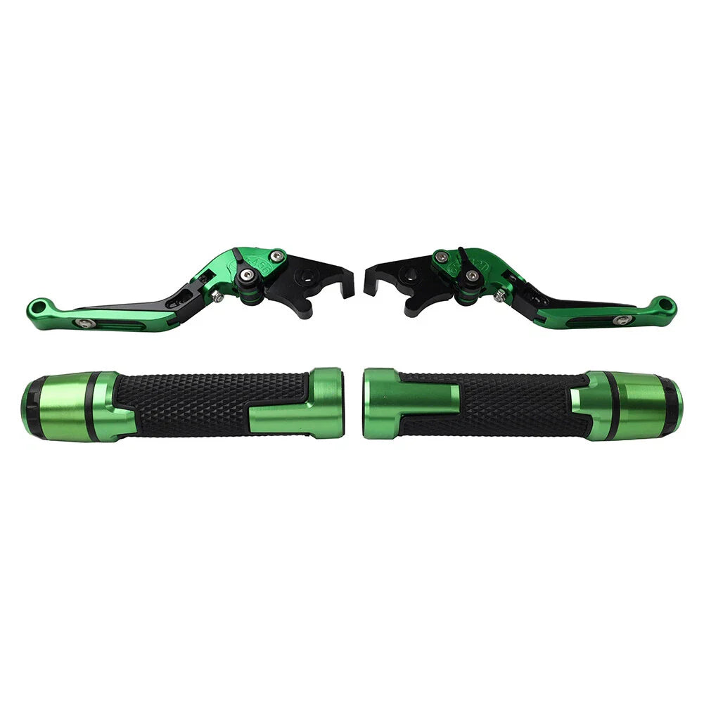 Green Extendable Brake Clutch Lever Grip Set for Ducati Panigale (2012-2019)