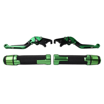 Green Extendable Brake Clutch Lever Grip Set for Ducati Panigale (2012-2019)