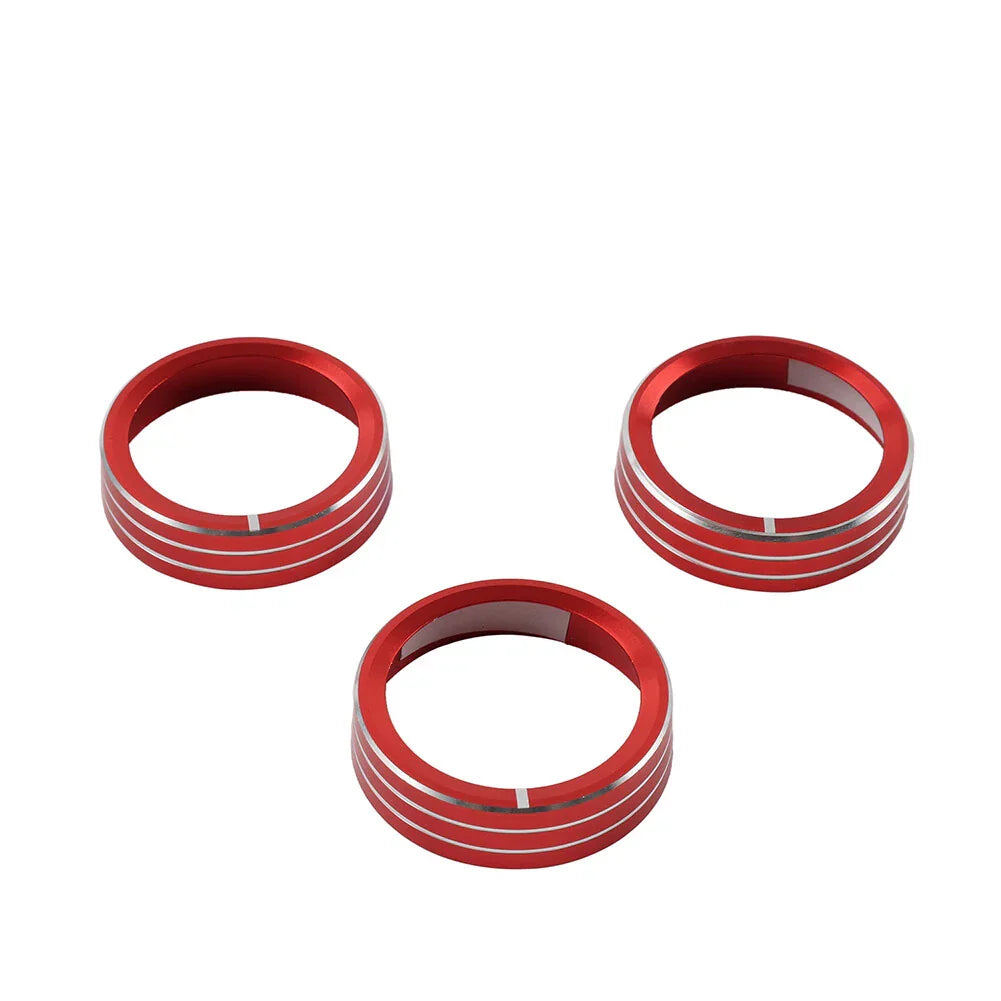 Red Center Console AC Switch Control Knob Ring for Kia Cerato K3 Forte (2017-2018)