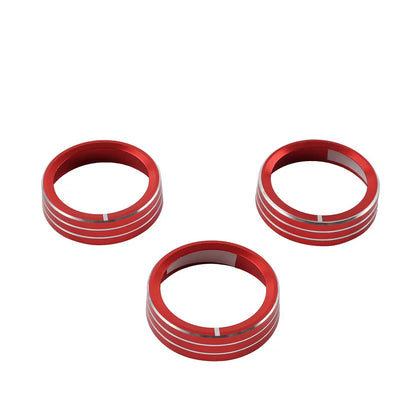 Red Center Console AC Switch Control Knob Ring for Kia Cerato K3 Forte (2017-2018)