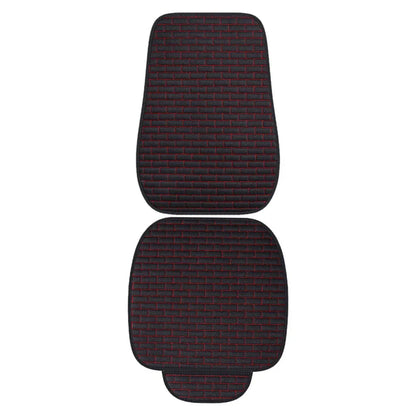 Front Car Seat Covers for Universal Fit - Protective Black Seat Mat Cover