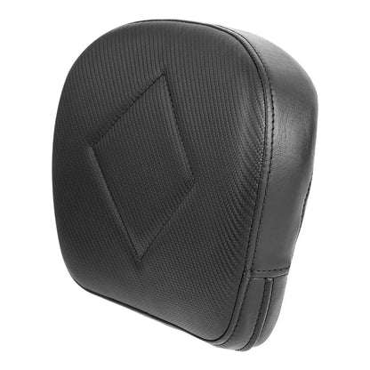 Black Rear Passenger Backrest Pad for Harley Street Electra Road King Glide