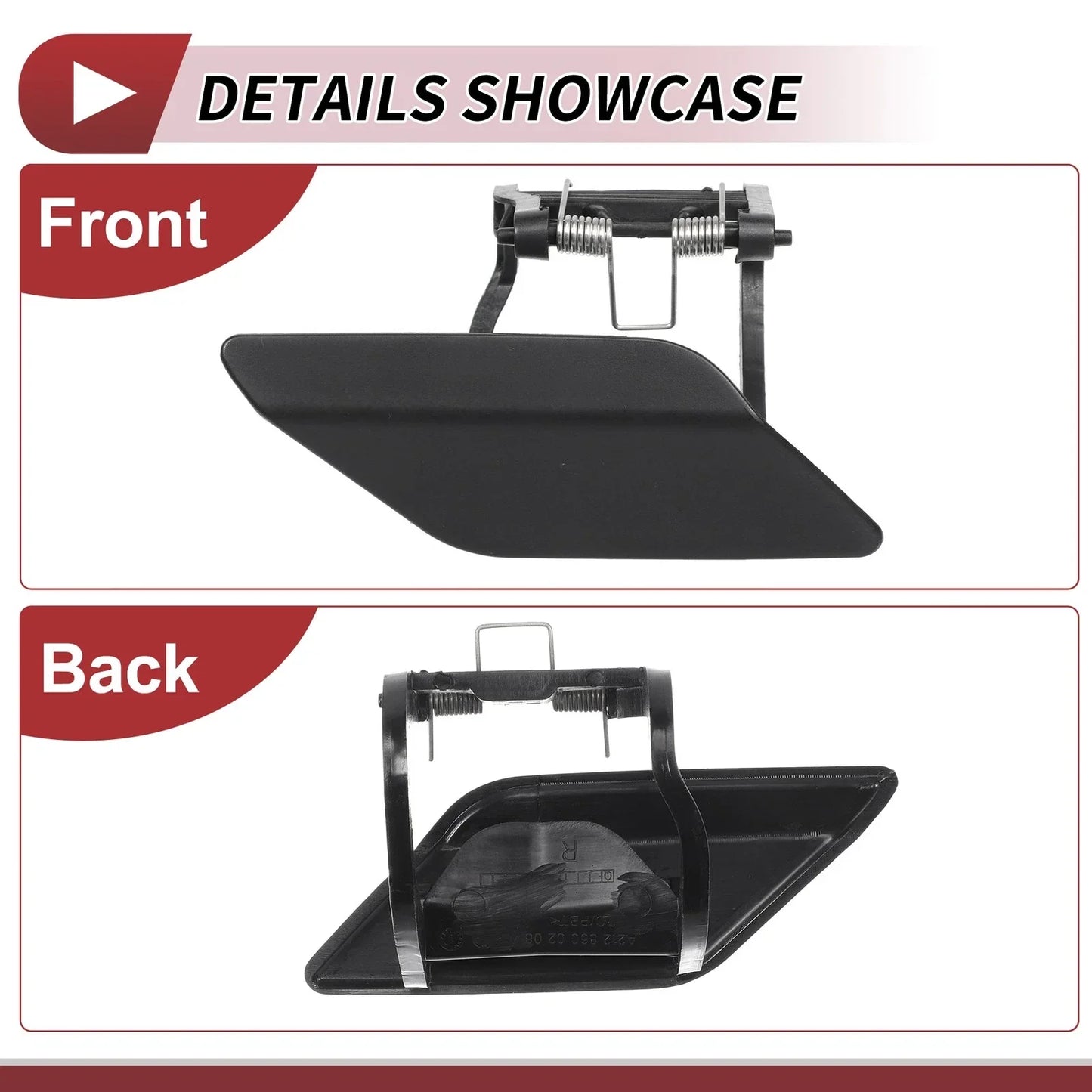 Bumper Headlight Washer Nozzle Cover for Mercedes Benz