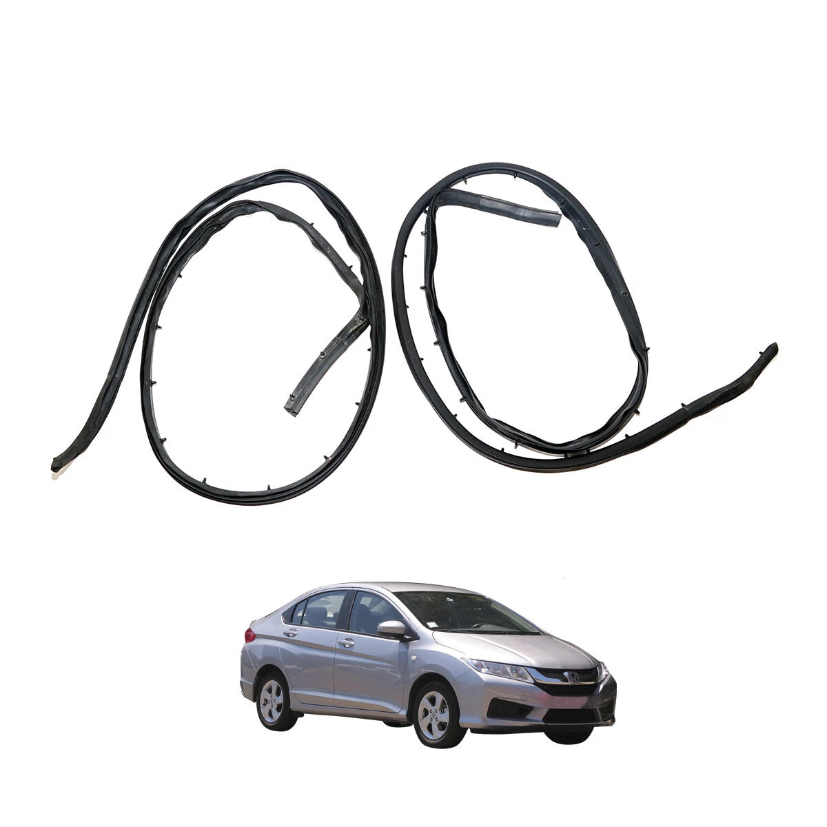 Door Roof Weatherstrip Seal for Honda City Sedan 2014-2020