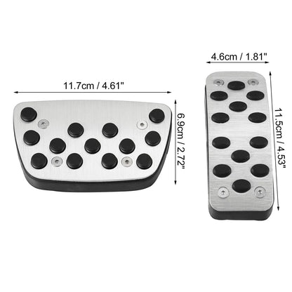 2 x Car Brake Gas Accelerator Pedal Covers for Toyota Camry (2018-2023)