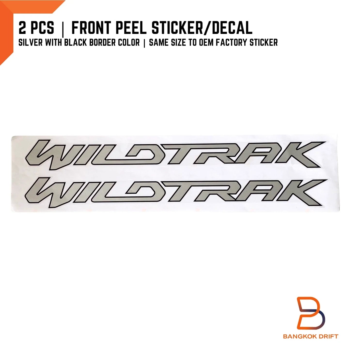 Wildtrak Front Door Graphics Stickers for Ford Ranger PX (2012-2014)