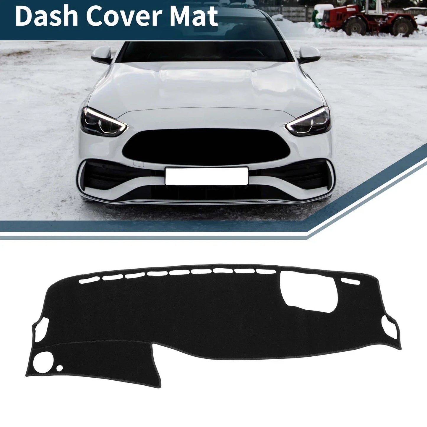Dashboard Cover Mat for Mercedes Benz S Class W222 Sun Protector (2014-2023)