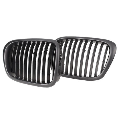Black Upper Bumper Grill Mesh Grille for BMW E39 525 528 530 535 M5 (2000-2003)